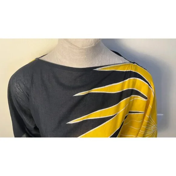 MOLLIE PARNIS STUDIO DOLMAN COUTURE SLEEVE DRESS 6 VINTAGE - Picture 6 of 14